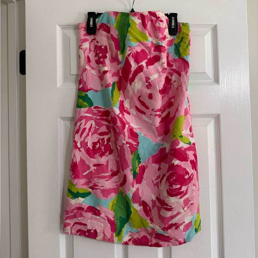 Lilly Pulitzer Keetan First Impressions Strapless Floral dress - Picture 4 of 11